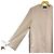 Autre Marque Barneys New York Abrigo largo sin cuello 100% Cashmere Crudo - vista 4