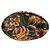 Autre Marque Sac Tote à fleurs TOPKAPI TREASURE Marron Vert - vue 3