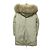 Autre Marque Abrigo de plumón con piel de mapache Woolrich Beige - vista 2