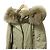 Autre Marque Abrigo de plumón con piel de mapache Woolrich Beige - vista 4