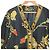 Autre Marque LEONARD FASHION Flower Jewelry Print Collarless Coat Black - view 4