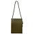 Borsa a tracolla Theory boxcalf flat ns Verde Cachi