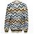 Autre Marque Missoni Chevron Strickpullover aus Woll-Mohair-Mischung Mehrfarben - Ansicht 2