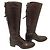 Autre Marque Botas largas de cuero Sartore Castaño - vista 2