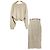 Autre Marque Snidel Asymmetrisches Strick-Set Beige