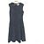 Autre Marque Rene ärmelloses Tweed-Kleid Blau Marineblau