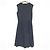 Autre Marque Rene ärmelloses Tweed-Kleid Blau Marineblau - Ansicht 2