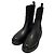Autre Marque CORSO ROMA 9 Side Gore Rippstrick-Stiefel Schwarz