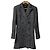 theory NOELLE TWEED Americana de tweed cruzada Negro