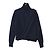 Autre Marque Beauty & Youth ROKU LOOP Langarm-Rollkragenpullover aus Strick Blau Marineblau