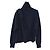 Autre Marque Beauty & Youth ROKU LOOP Langarm-Rollkragenpullover aus Strick Blau Marineblau - Ansicht 2