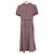 Autre Marque Vestido evasê com cinto e riscas Pin-Stripe Herlipto Roxo - vista 2