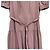 Autre Marque Vestido evasê com cinto e riscas Pin-Stripe Herlipto Roxo - vista 3