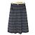 Autre Marque Plantation Karorock mit geraffter Taille Braun Blau Marineblau