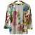 Rebeca con estampado floral LEONARD FASHION Blanco Multicolor - vista 3