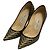Jimmy Choo Intrecciato Leder-Pumps Schwarz Golden