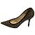 Jimmy Choo Intrecciato Leder-Pumps Schwarz Golden - Ansicht 3