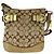 Borsa a tracolla COACH Signature Canvas/Leather Beige D'oro