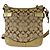 Borsa a tracolla COACH Signature Canvas/Leather Beige D'oro - vista 2
