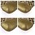 Borsa a tracolla COACH Signature Canvas/Leather Beige D'oro - vista 3