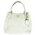 Saco Tote Prada em couro Vitello Daino Branco