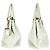 Saco Tote Prada em couro Vitello Daino Branco - vista 8