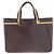 Borsa Tote in pelle Gucci Sherry Line Marrone Beige