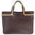 Borsa Tote in pelle Gucci Sherry Line Marrone Beige - vista 2