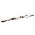 Autre Marque ANNA SUI Flower Metallarmband Golden - Ansicht 4