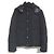 Autre Marque Chaqueta de cuero y plumón wjk Negro