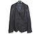Chaqueta entallada de piel de ciervo Giorgio Armani