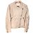 Autre Marque Giacca Double Riders Grace Class in Nappa di Agnello Beige