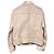 Autre Marque Giacca Double Riders Grace Class in Nappa di Agnello Beige - vista 2
