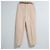 Autre Marque Pantaloni con cucitura frontale ed elastico posteriore Beige