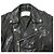 Autre Marque chaqueta de cuero shrink beautiful people Negro - vista 4