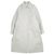 Dries Van Noten ROOLSY 9034 W.W.COAT Abrigo de mezcla de algodón y seda Blanco