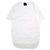 Autre Marque ATON SUVIN 60/2 S/S T-Shirt aus Baumwolle mit rundem Saum Weiß