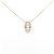 Autre Marque Collar de Diamantes Au750 Rosa