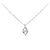 Autre Marque Platin-Diamant-Halskette PT900 PT850 Silber