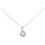Autre Marque Diamanten-Blumenhalskette PT900/PT850 Silber