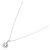 Autre Marque Diamanten-Blumenhalskette PT900/PT850 Silber - Ansicht 2