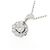 Autre Marque Diamanten-Blumenhalskette PT900/PT850 Silber - Ansicht 3