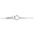 Autre Marque Diamanten-Blumenhalskette PT900/PT850 Silber - Ansicht 5