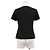 T-shirt in cotone Hermès Micro Cartouche FAUBOURG RAINBOW36 Nero Bianco - vista 7