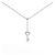 Autre Marque Collana a Chiave in Pt850 e Diamanti Argento