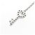 Autre Marque Collana a Chiave in Pt850 e Diamanti Argento - vista 4