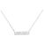 Autre Marque Collar de Pt900 K18WG y diamantes Plata