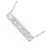 Autre Marque Collar de Pt900 K18WG y diamantes Plata - vista 3