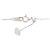 Autre Marque Collar de Pt900 K18WG y diamantes Plata - vista 5
