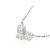 Autre Marque Collar de diamantes PT900 PT850 Plata - vista 3